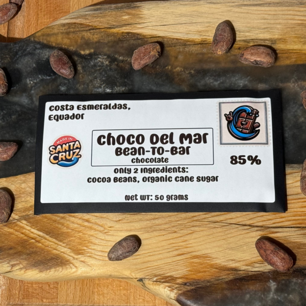 Label on Chocolate Bar